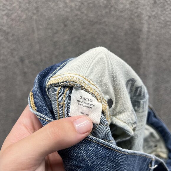 Polo Ralph Lauren Jeans Mens 33x30 Blue Denim Straight Leg Classic The Hampton - Picture 6 of 10